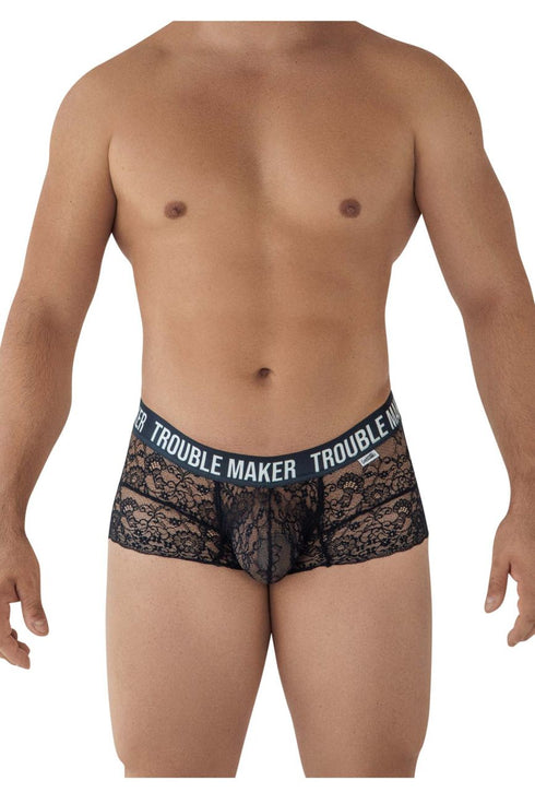 CandyMan 99616X Trouble Maker Lace Trunks Color Black